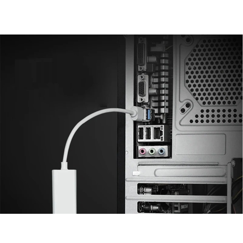 Type C USB-C to Ethernet RJ45 Network Lan Adapter Cable for PC win10/8/7 mac &