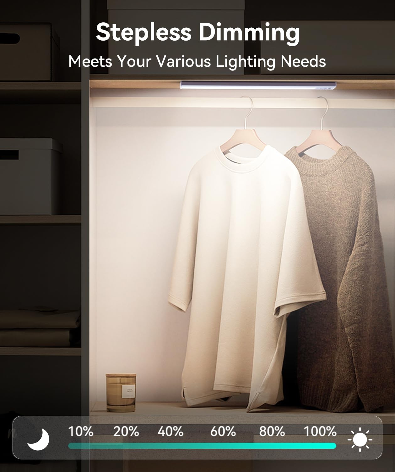 Under Cabinet Lighting, Led Motion Sensor Light Indoor, 2200mah Usb Rechargeable
