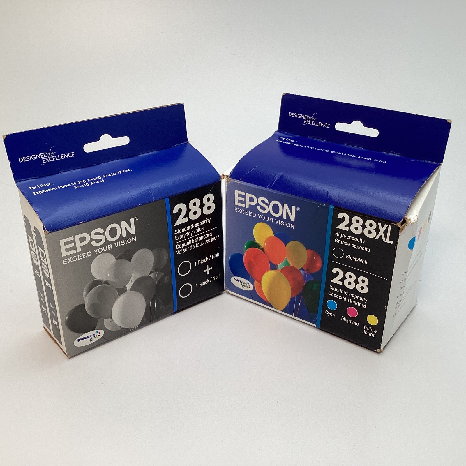 Lot of 6 Genuine Epson 288 & 288XL Ink Cartridges – Black & Color Combo Pack