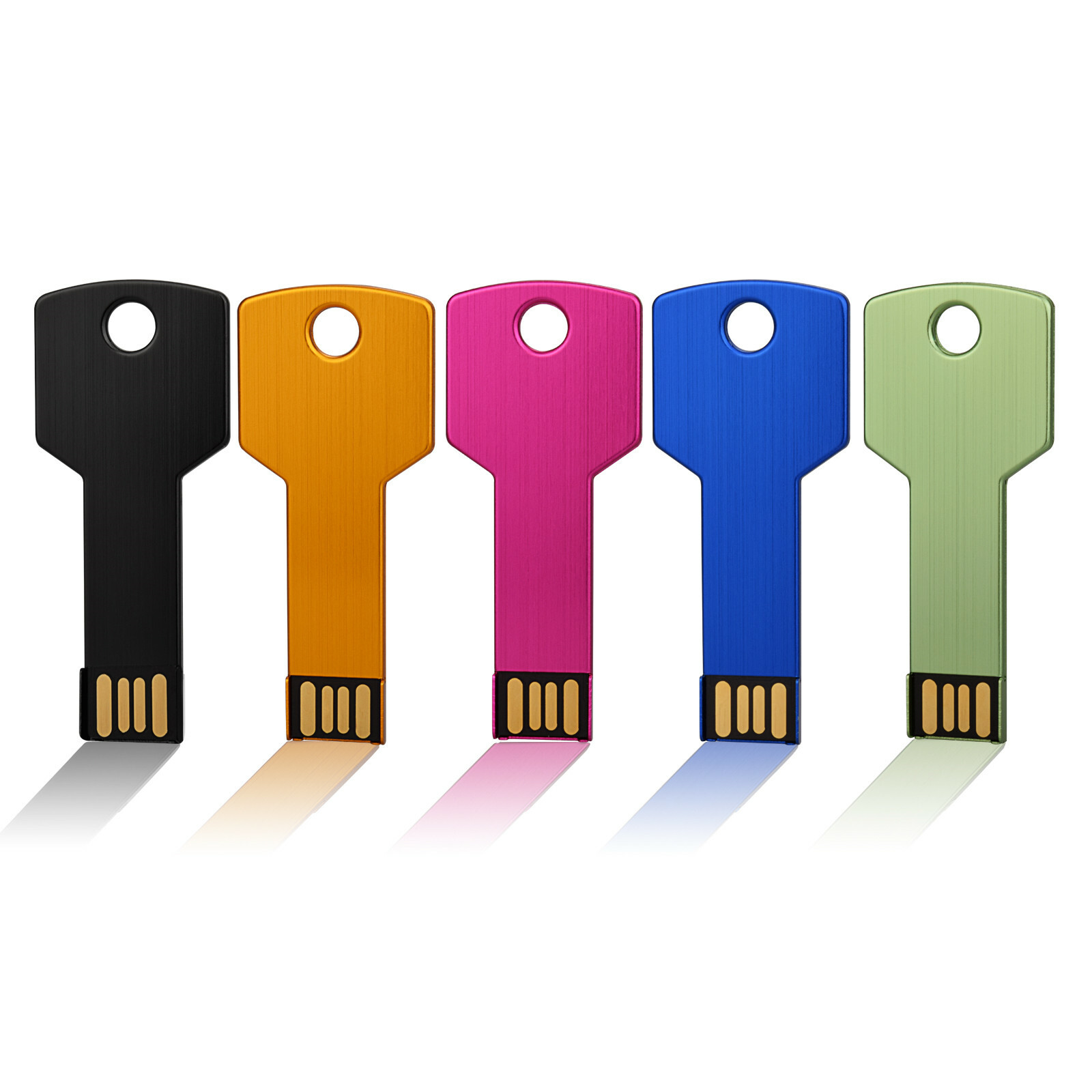 1/2/4/5/10 Pack USB 2.0 Flash Drives Memory Sticks USB Metal Key Thumb Drive LOT