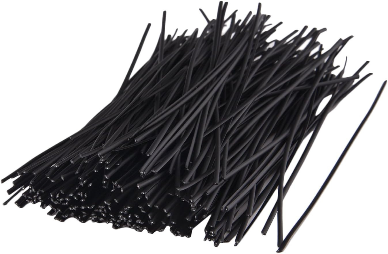250 Piece Metallic Twist Cable Cord Wire Ties Reusable Fastening 6 Inch Black