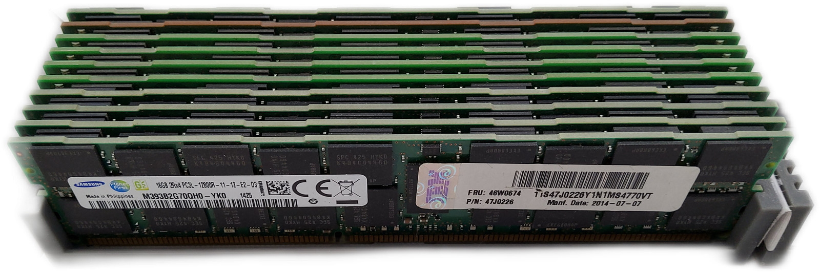 Samsung 160GB PC3L-12800 (10x16GB) DDR3 Server RAM