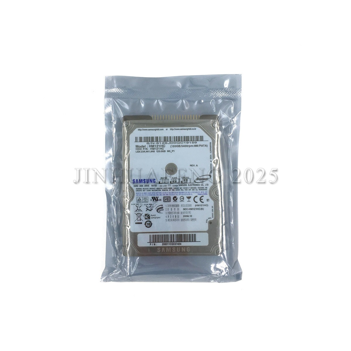 120 GB IDE/PATA Samsung Spinpoint M5 5400 RPM,2.5″ HM121HC Internal Hard Drive
