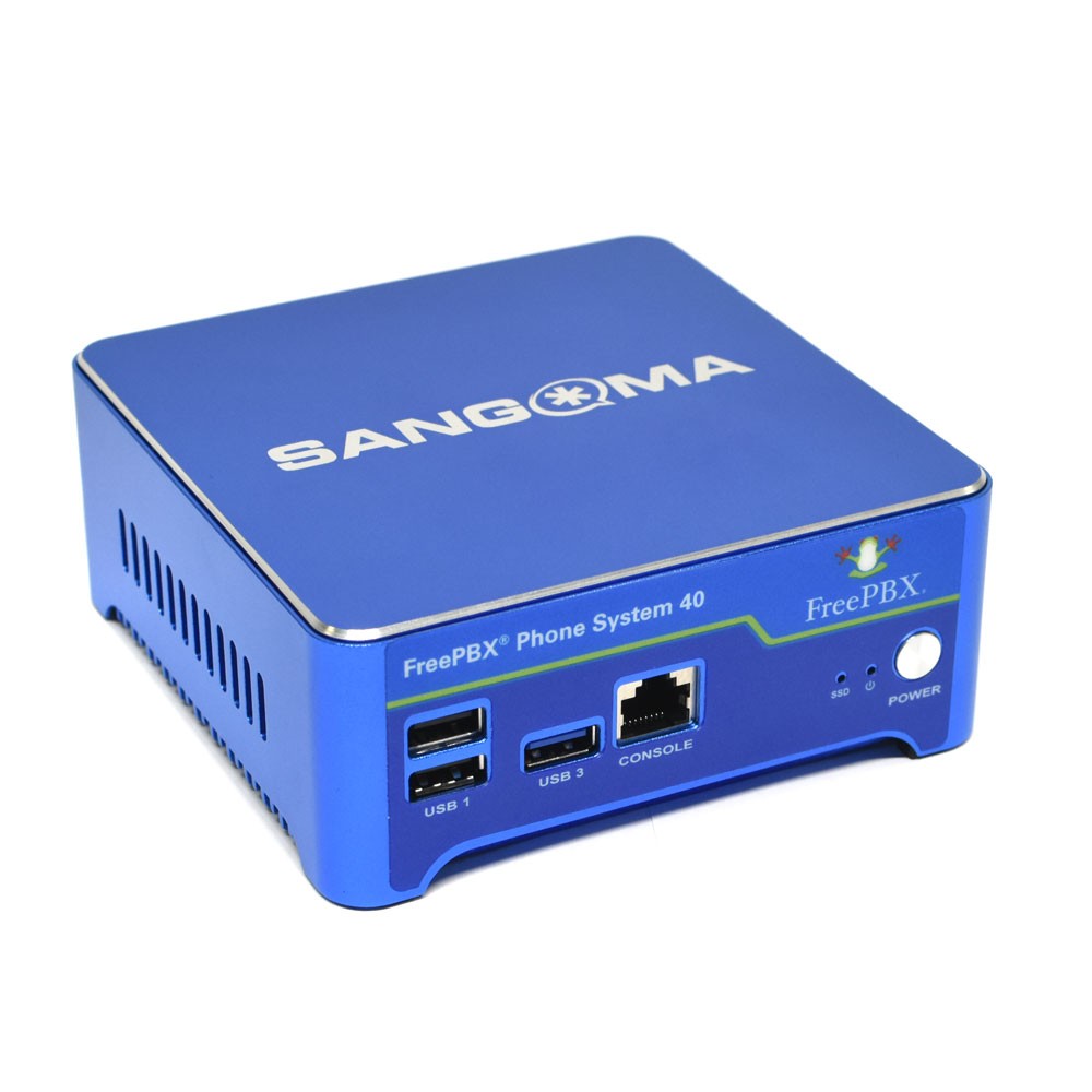 NEW Sangoma FreePBX 40 Open Source Phone System 40 Users/30 Calls Max w/ Adapter