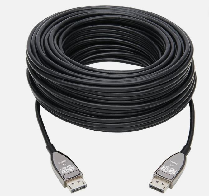 Tripp Lite 98ft DisplayPort Fiber Active Optical Cable 8K Black P580F3-30M-8K6