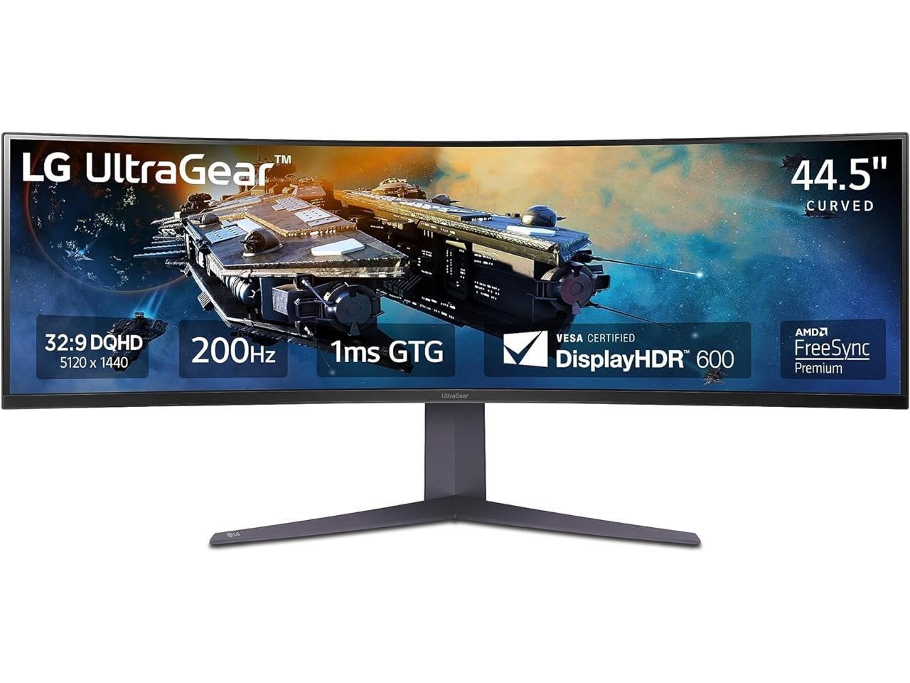 LG 45GR65DC-B 45″ Ultragear Curved Gaming Monitor, QHD, 200Hz, 1ms, UltraWide Di