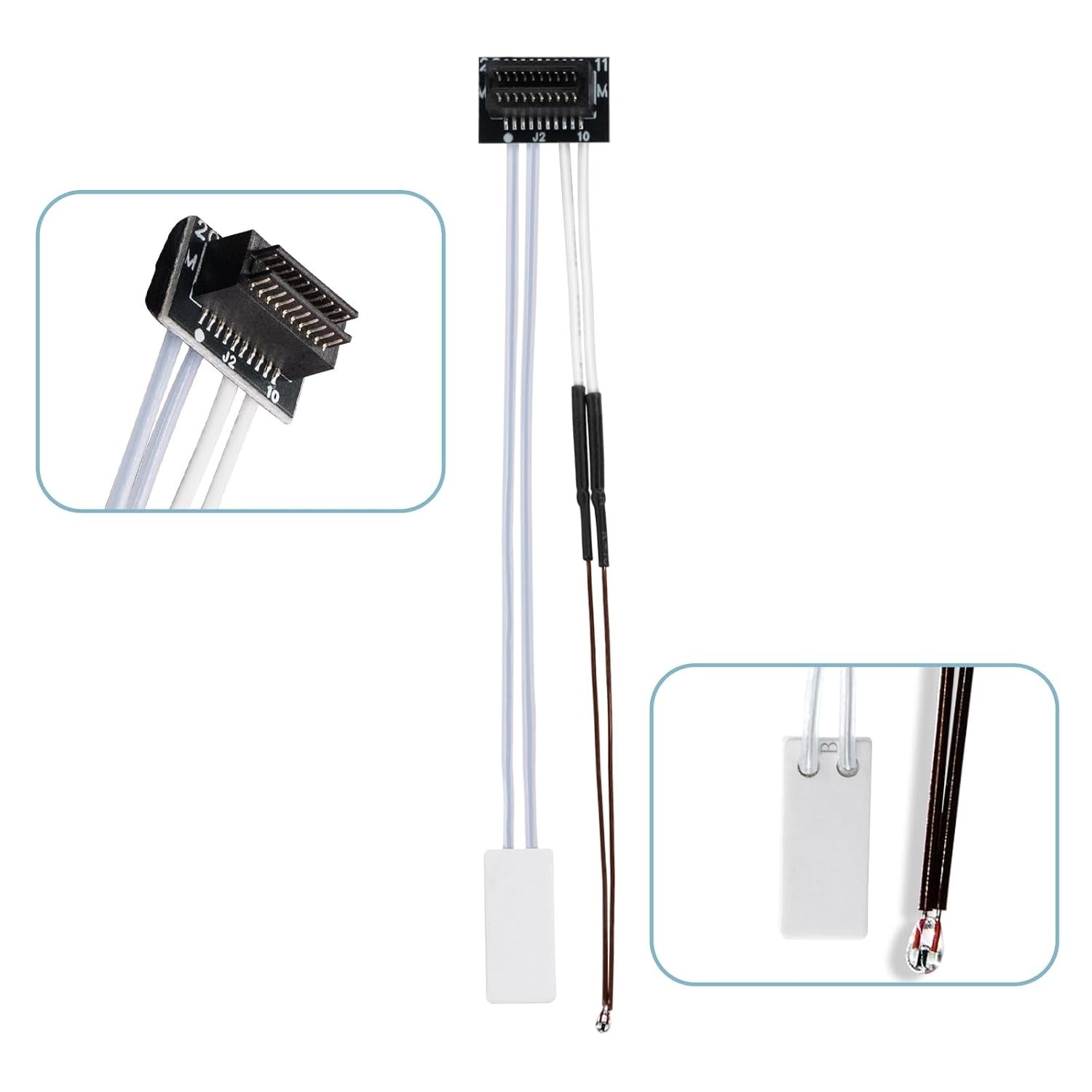 High-Performance 24V 80W Heater and Thermistor Compatible with Bambu Lab P1P P1S