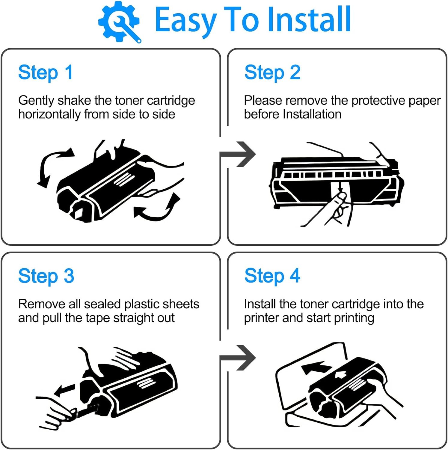 CLT-409S BK C Y M TONER SET For Samsung CLP-315 CLP-315W CLX-3175 CLP-3170
