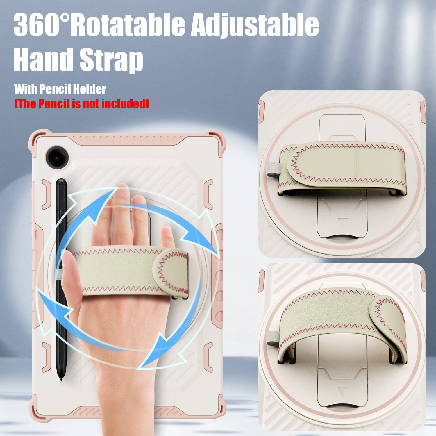 For Samsung Galaxy Tab A11+ 360° Rotatable Tablet Case Cover / Screen Protector