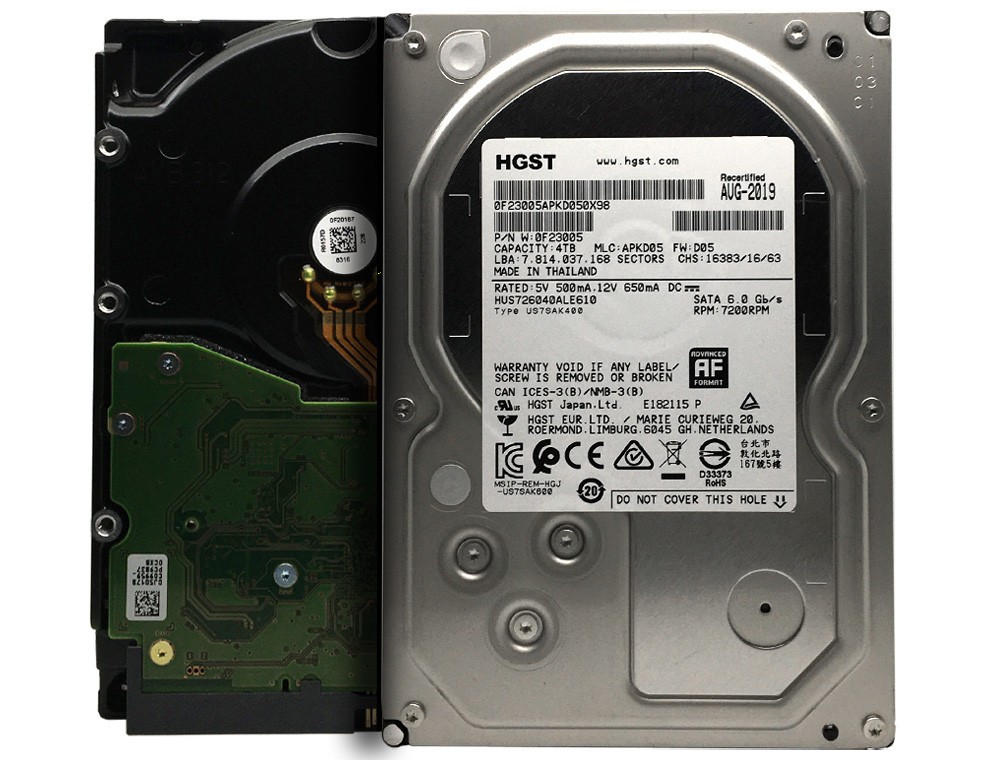 HGST 4TB Ultrastar 7K6000 SATA 6Gb 128MB 3.5″ Enterprise HDD- HUS726040ALE610