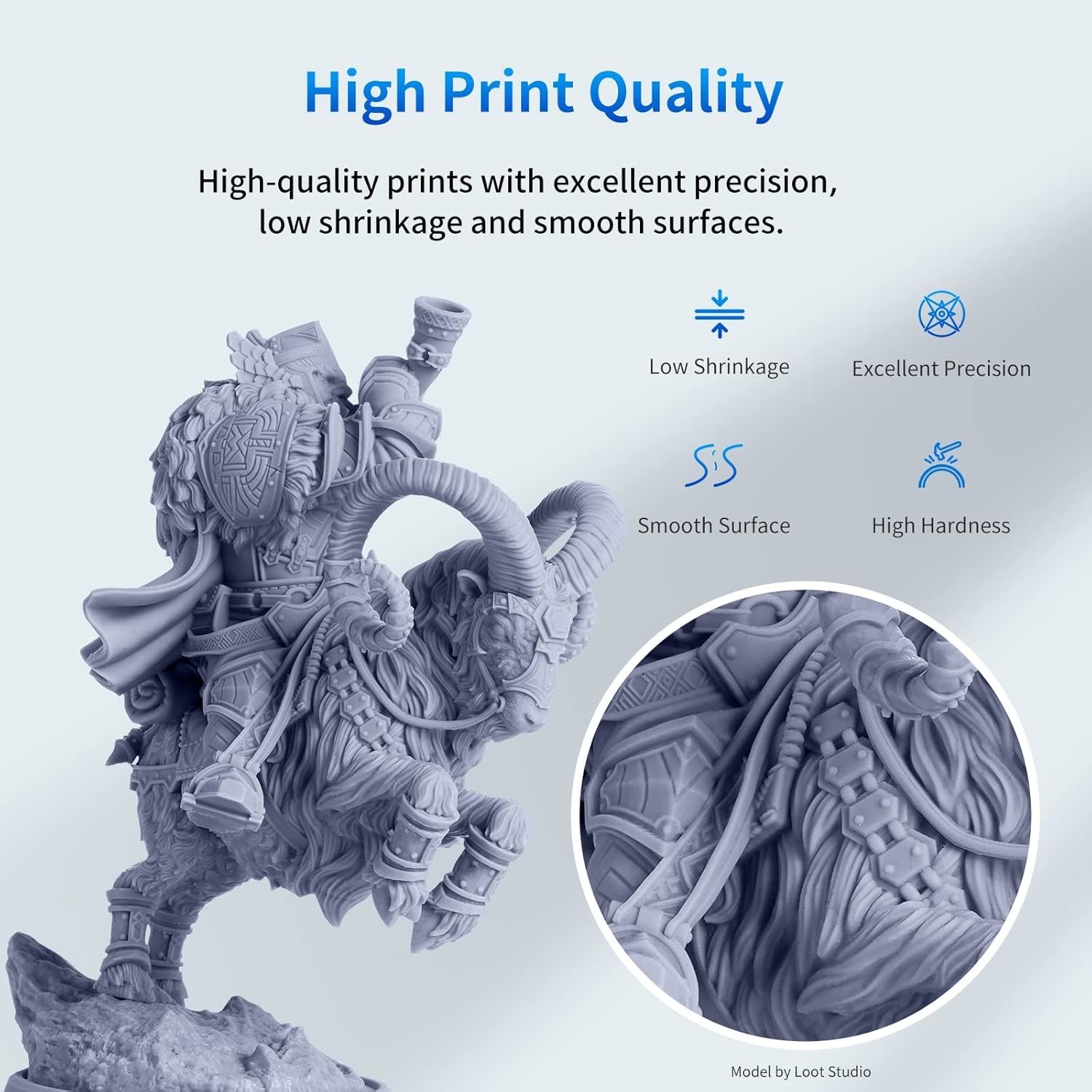 Versatile SLA UV-Curing Resin for 3D Printing – 405nm & High Precision Grey 500g
