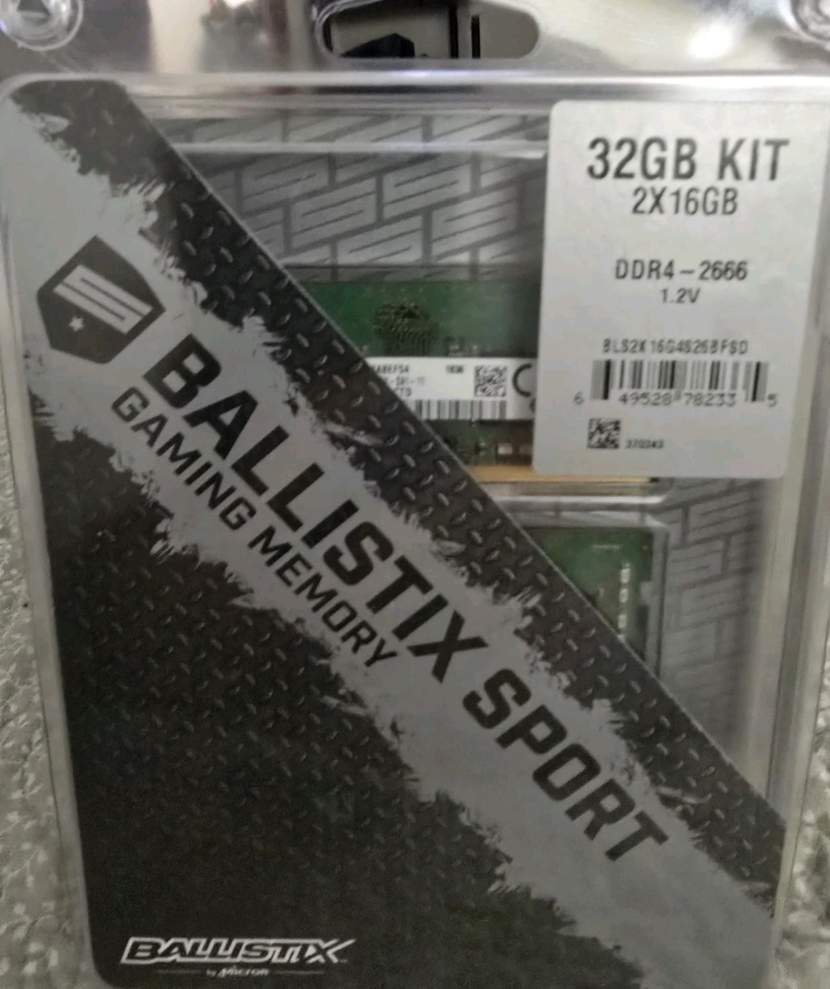 Crucial Ballistix 32GB (2x16GB) RAM DDR4 2666MHz w/ XMP (BL16G26C16U4B.16FD)