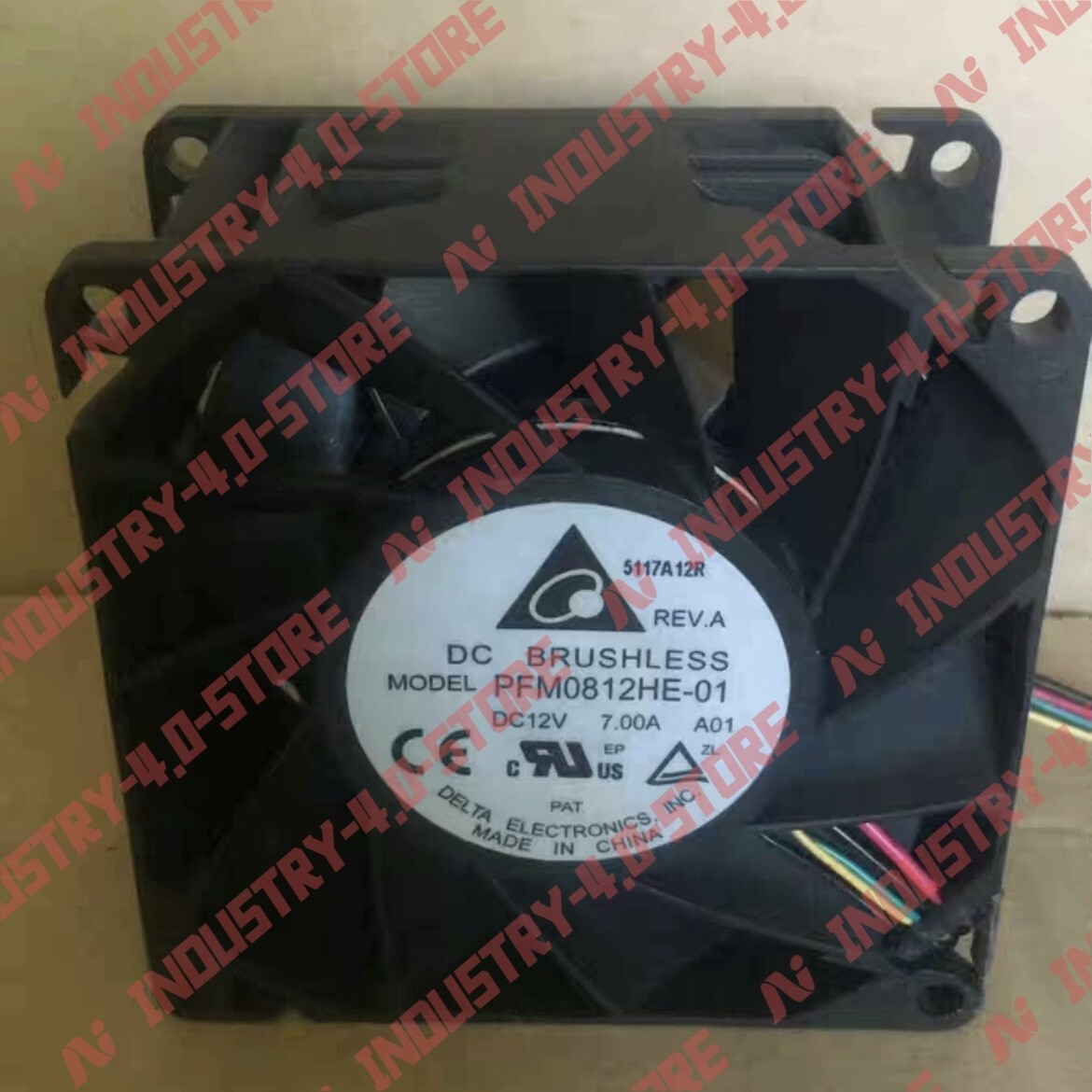 1PCS New Delta PFM0812HE-01 12V 7.00A four-wire PWM ultra-violent cooling fan