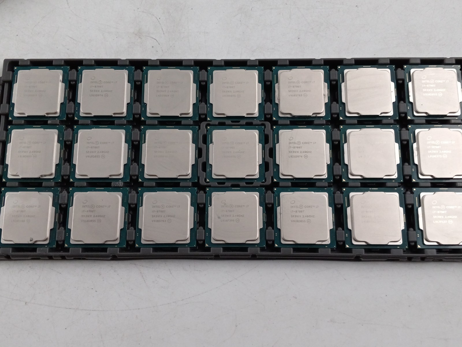 LOT OF 21 INTEL CORE i7-8700T SR3WX PROCESSORS (PR787)