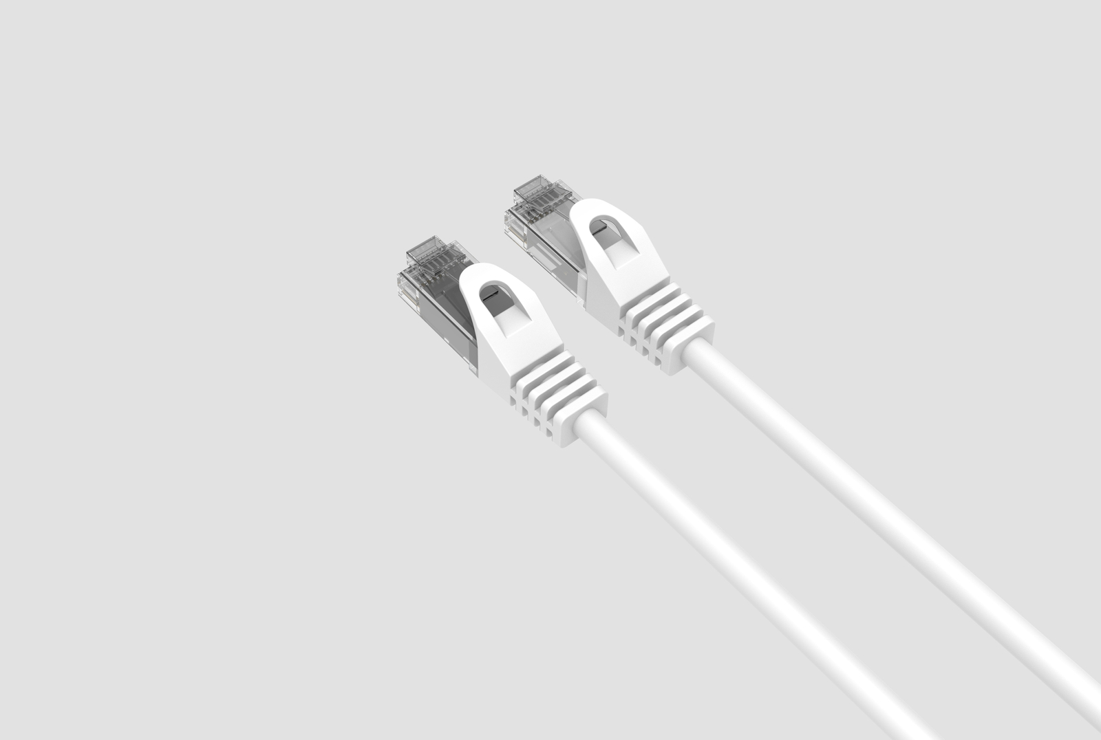 CAT6 Slim Ethernet Patch Cable White 1FT