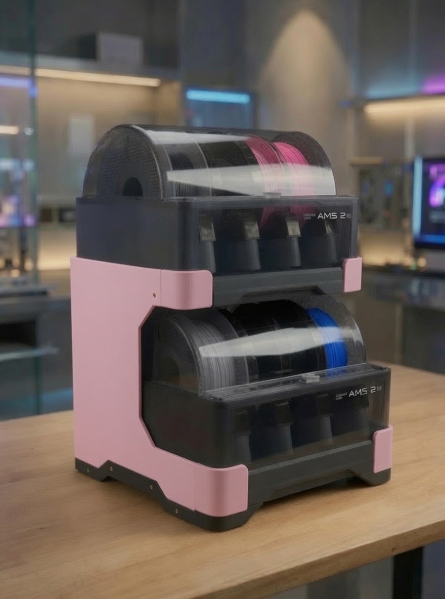 Bambu Labs Custom AMS 2 Pro Stack/ AMS 2 Pro Stand- OEM Designs