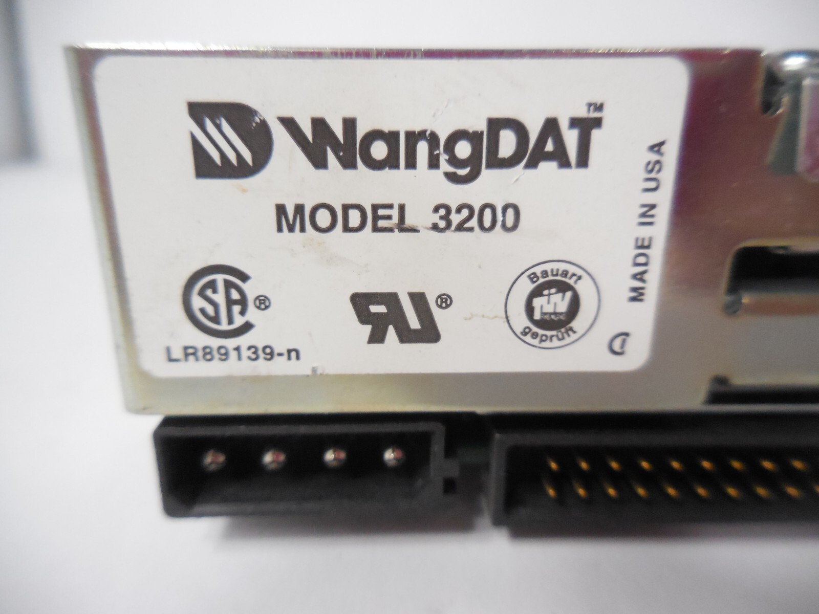 WangDat 3200 SCSI Tape Drive 1.3GB Internal Made in U.S.A