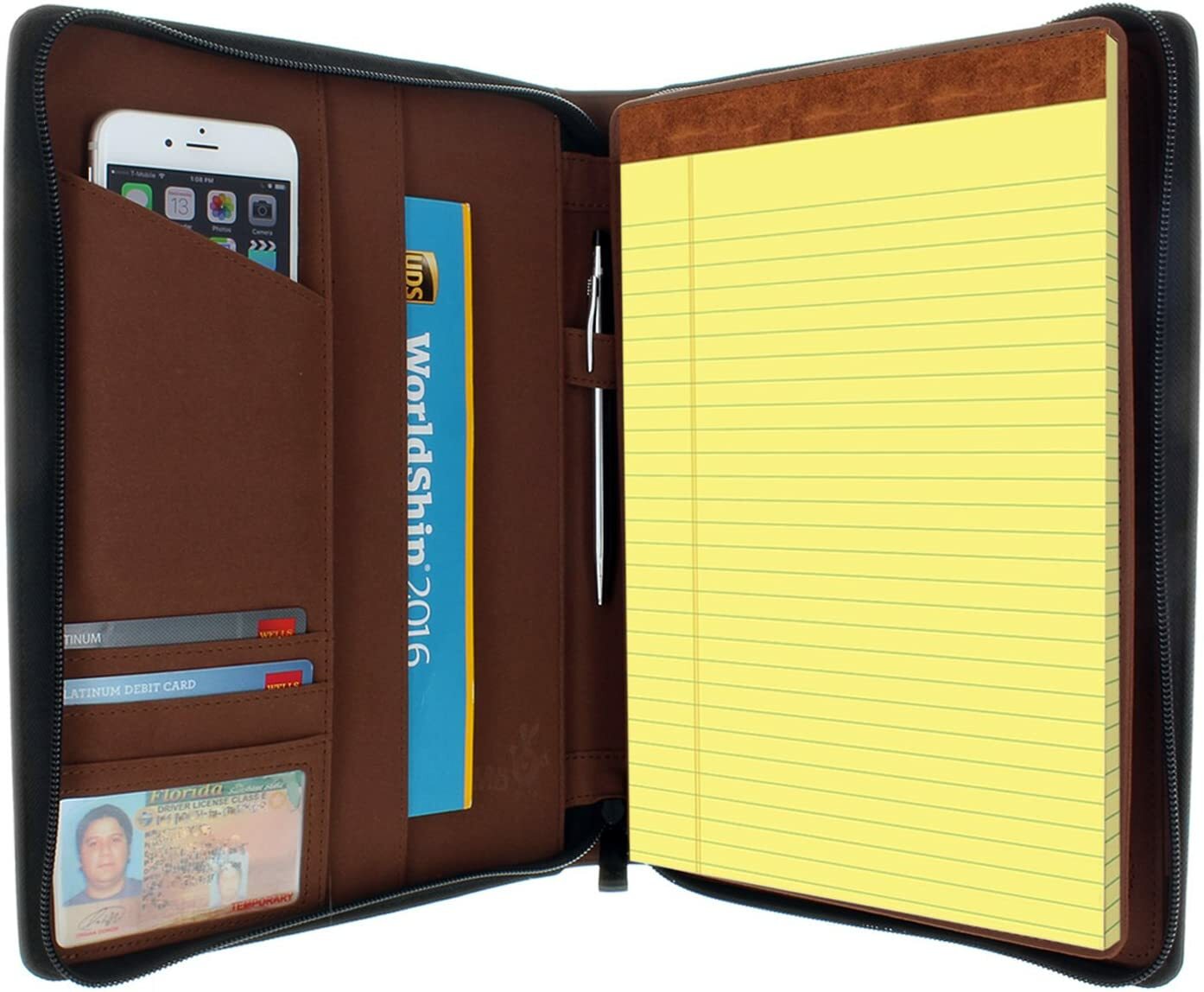 For iPad Air Pro 10.5 Tablet Case Portfolio Organizer Mobile Pocket Zippered