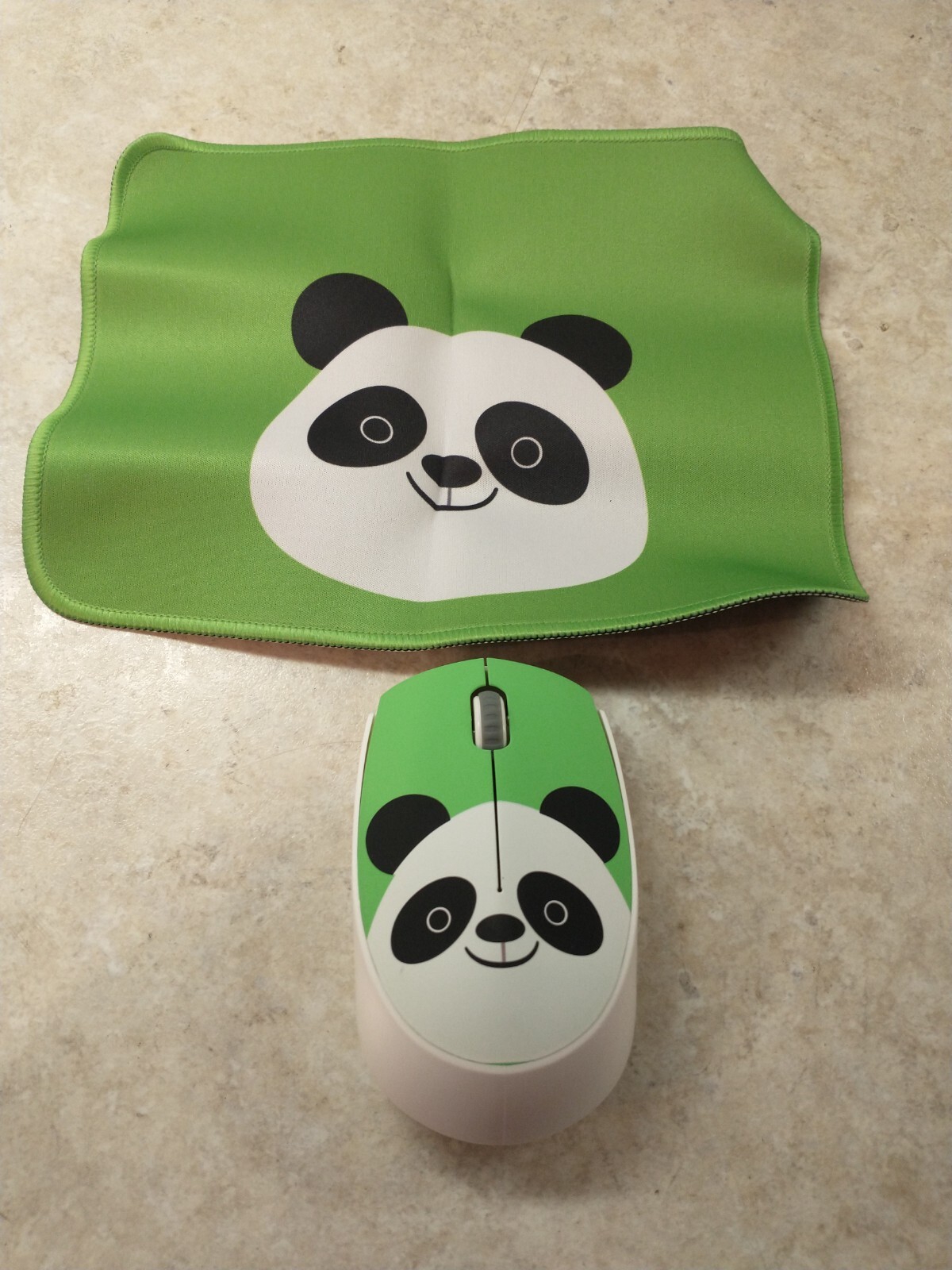 cartoon Panda shape rechargeable optical Wireless mouse W/ Matching Mouse Pad