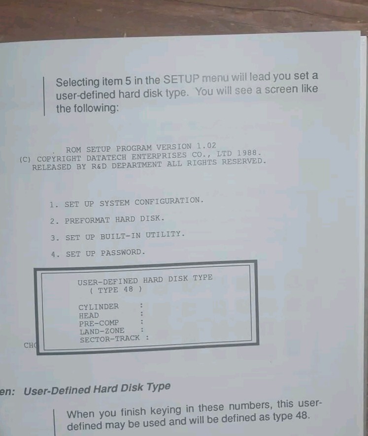 User Manual Book dtk Bios System 26-20 30 40 PC XT AT VTG compute Game etc