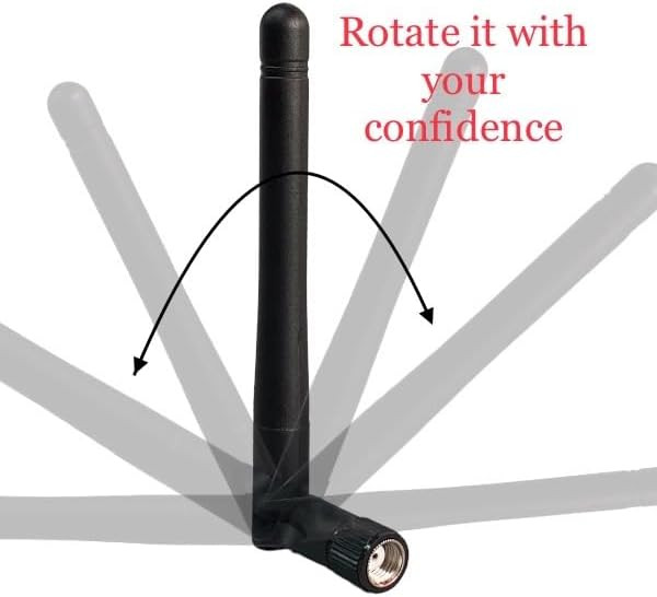 2-Pack RP-SMA Antenna for WiFi 2.4GHz/5Ghz Wireless Router Card Male Pin