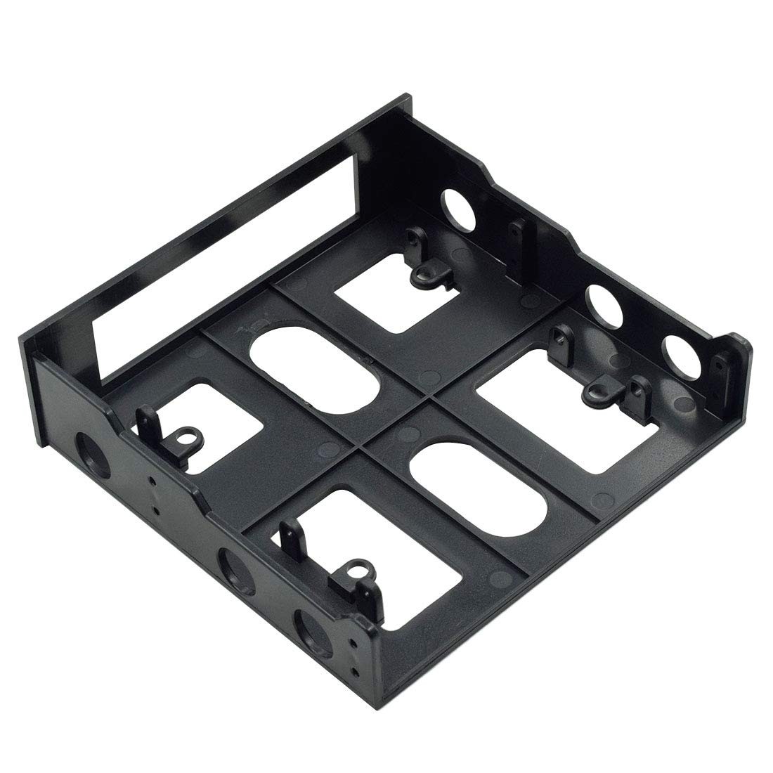 PHITUODA 5.25″ to 3.5″ Drive Bay Adapter Front Mounting Bracket -1pc Black