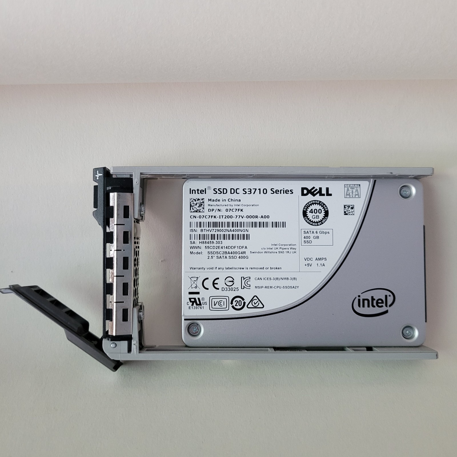 Intel Dell DC S3710 Series 400GB SSD MLC 2.5″ SATA SSDSC2BA400G4R -29002