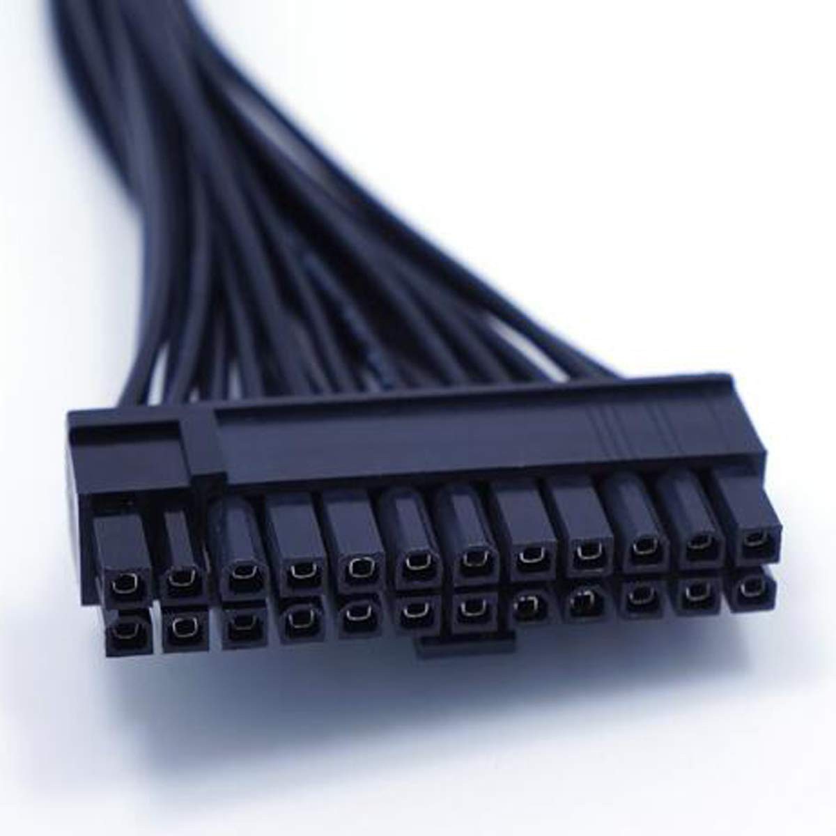 ATX 24 Pin Motherboard Power Extension Cable, 12.6in Internal PC PSU Male Cord