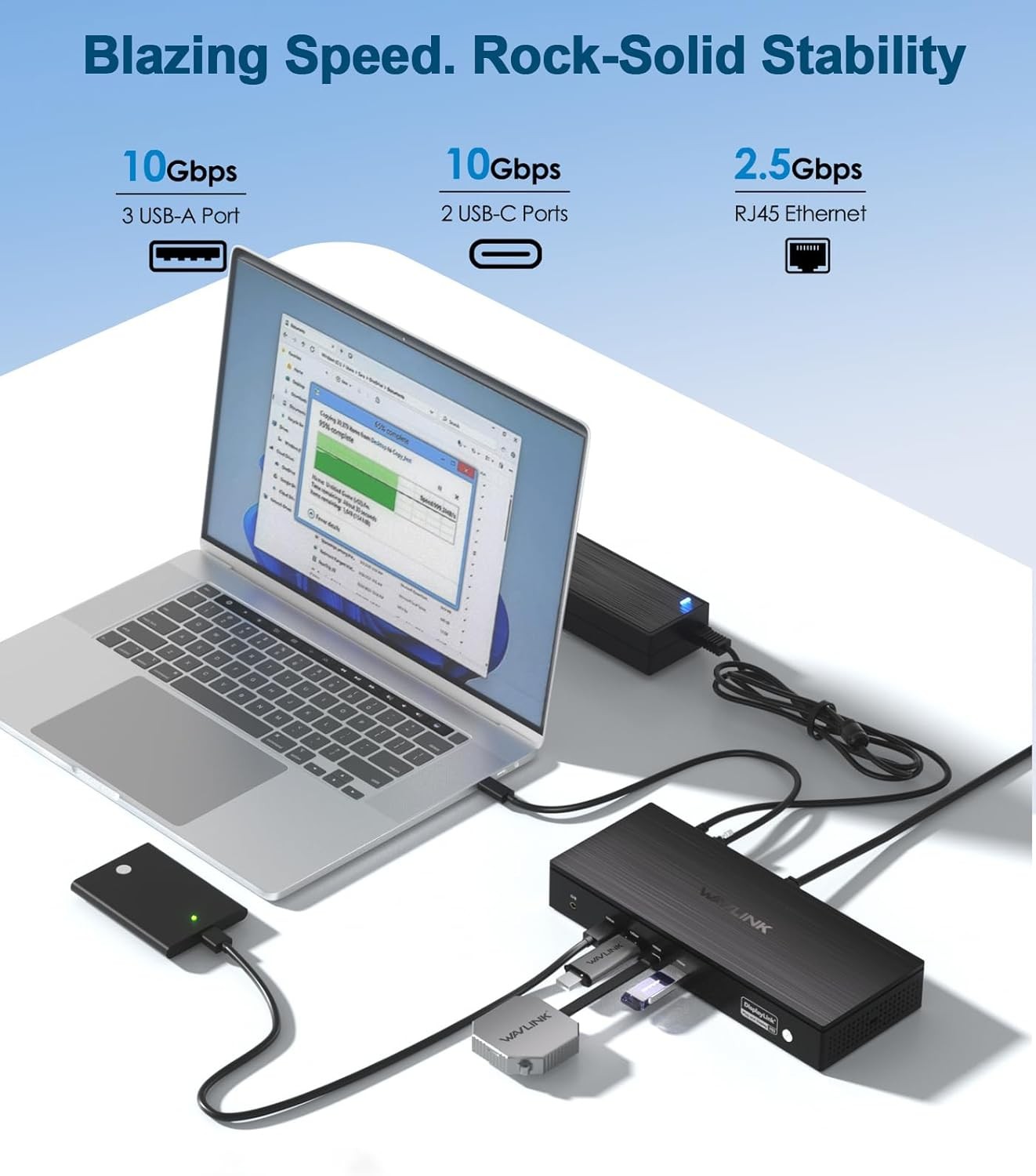 DisplayLink Docking Station 2/3/4/5 Monitors HDMI DisplayPort for Window Mac