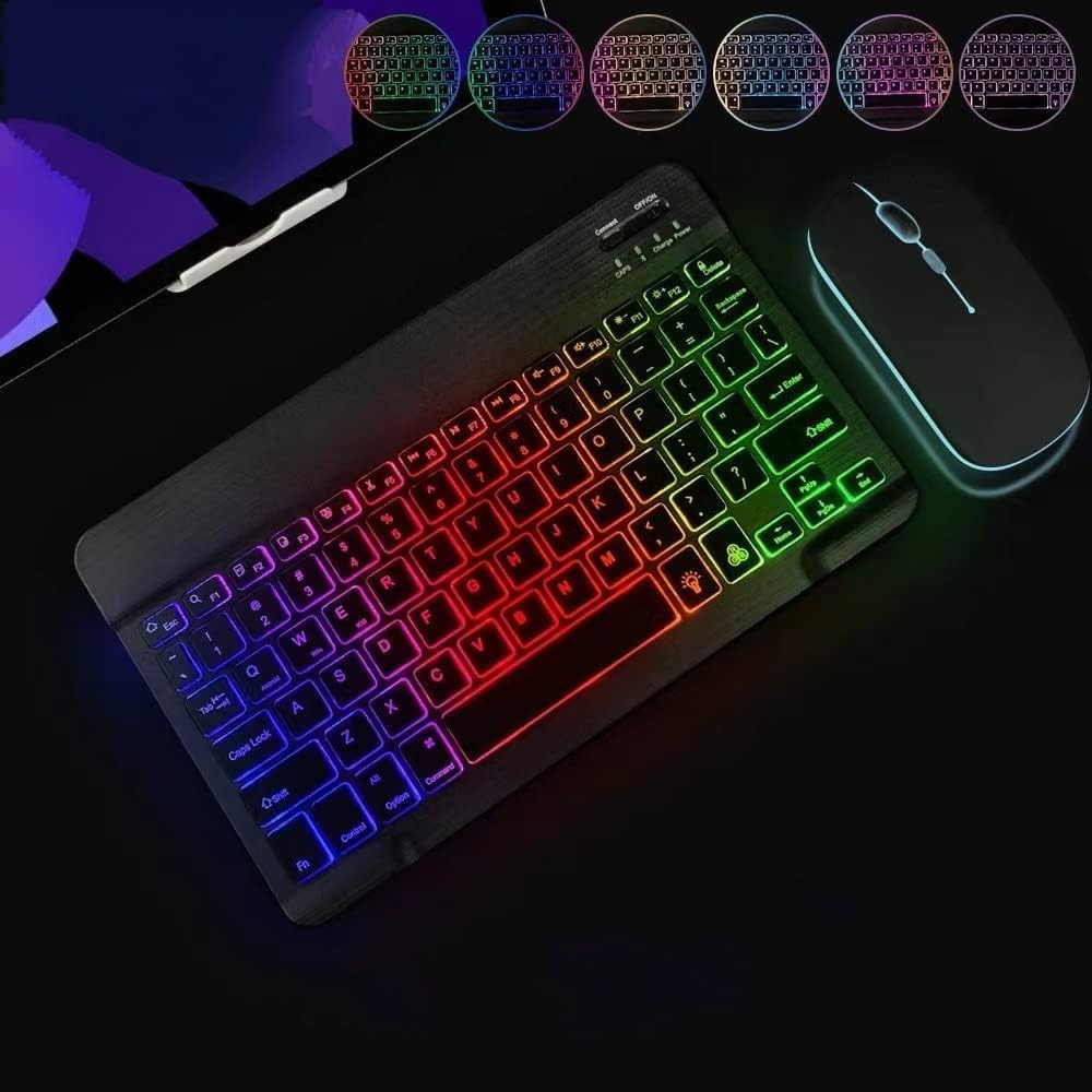 Ultra-Slim Lightweight Bluetooth Keyboard and Mouse Portable Mini Wireless