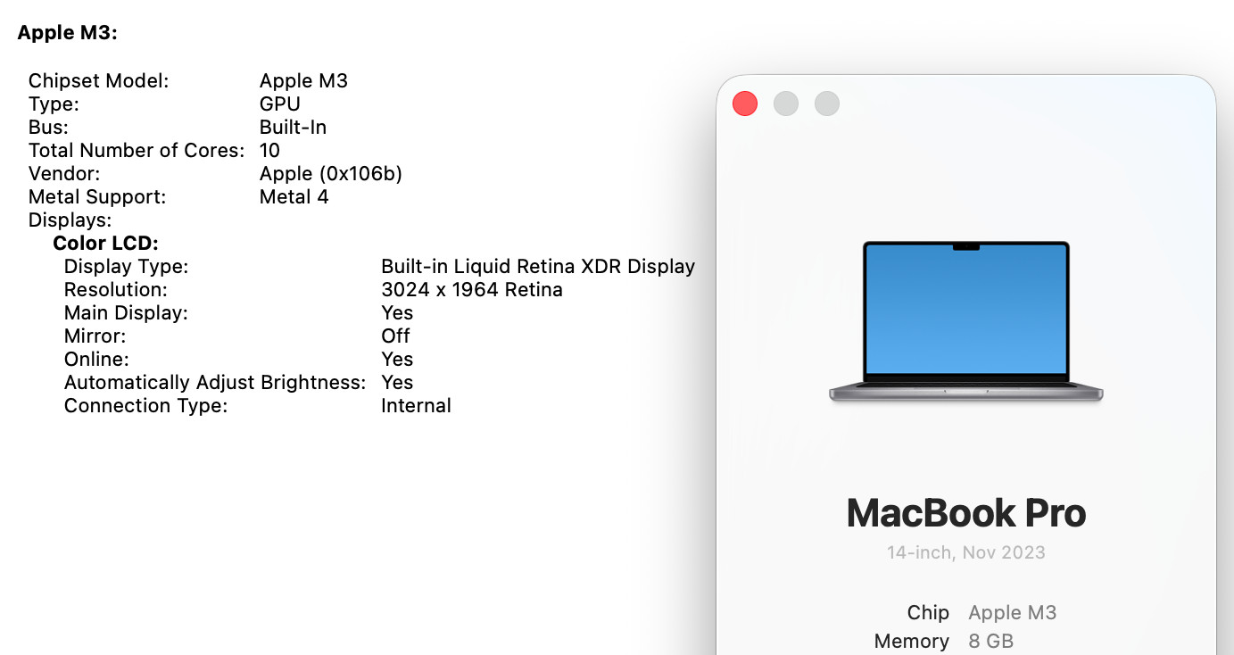 Apple MacBook Pro 14″ M3 Chip 10-Core MTL73LL/A 8GB RAM 512GB SSD 2023 CRACKED**