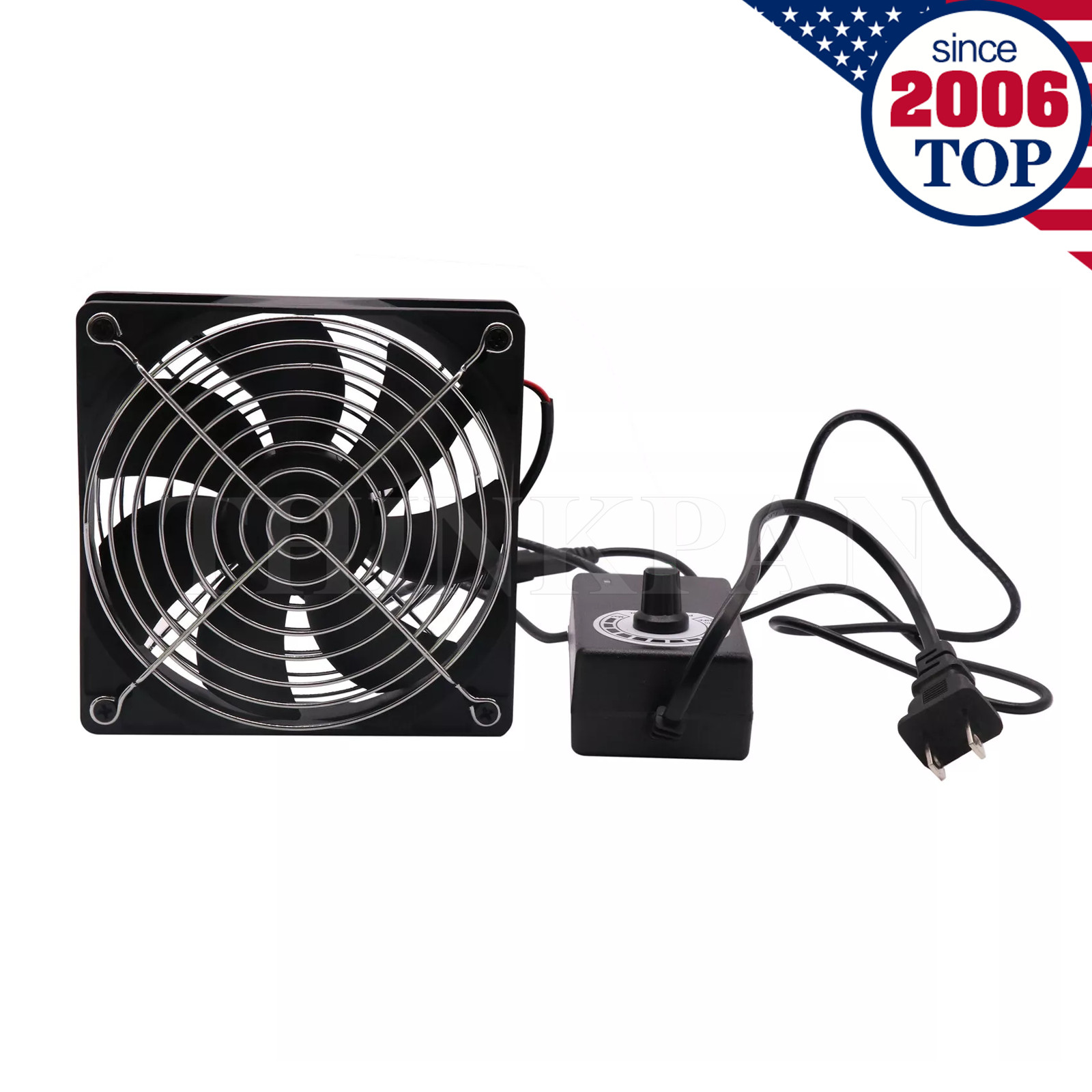 120mm X 25mm AC Powered Computer Fan with AC Plug 110V 120V Variable S