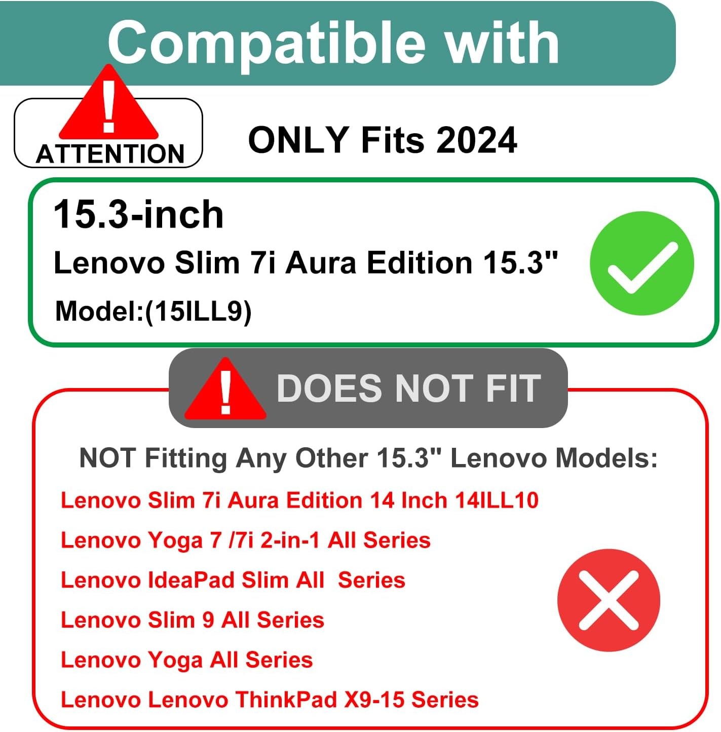 3-Pack Designed for Lenovo Slim 7i Aura Edition 15.3″ Laptop Screen Protector