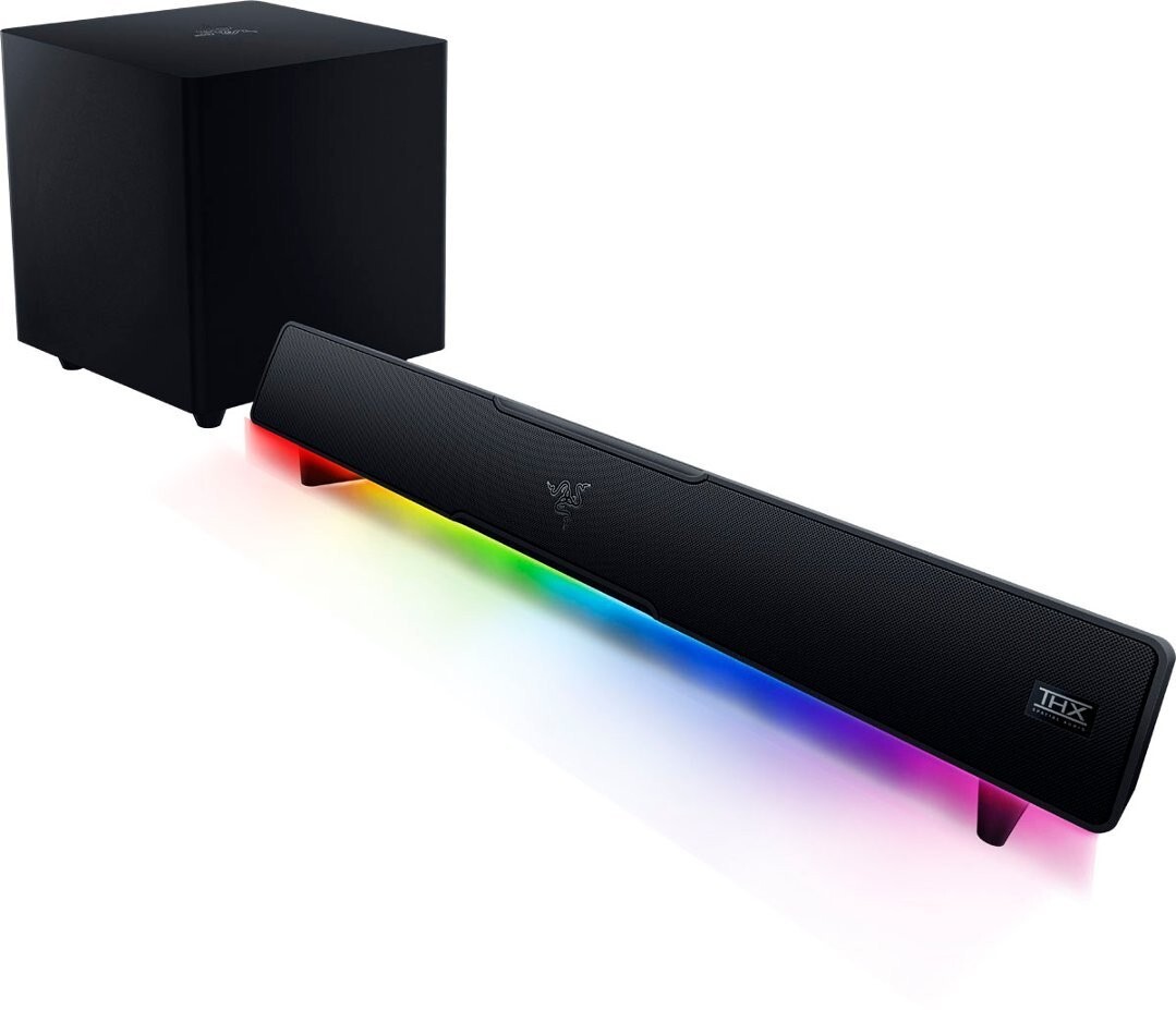 Bluetooth Gaming Speaker – Leviathan V2 RGB Light Soundbar+ Subwoofer