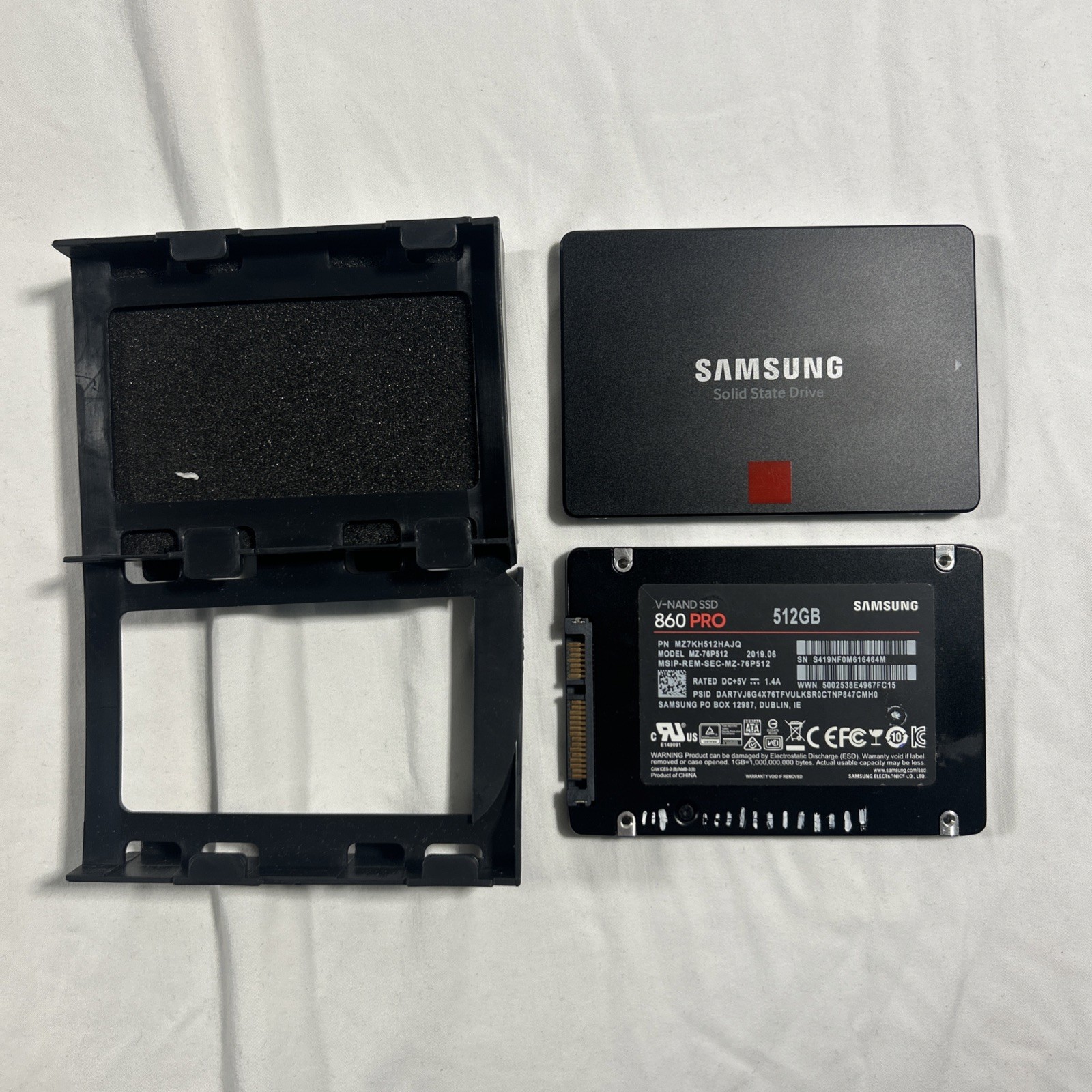 Samsung 860 PRO 512GB 2.5″ MZ-76P512 MZ-76P512 SSD solid state drive
