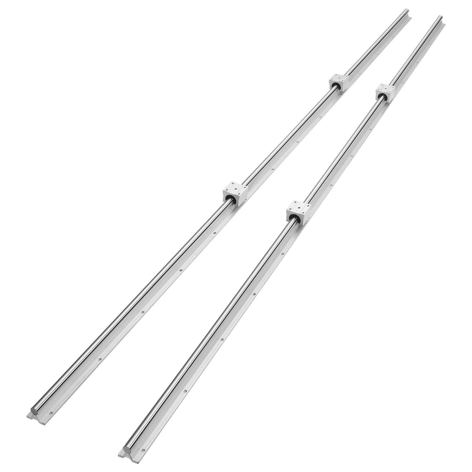 Linear Guide Rail Set, SBR16 2000mm, 2 PCS 78.7 in/2000 mm SBR16 Guide Rails and