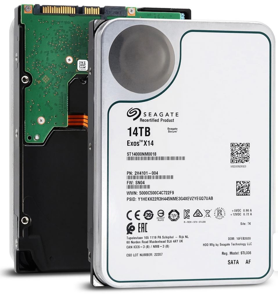 Seagate ST14000NM0018 14TB 256MB 7200RPM 3.5″ SATA 6.0Gb/s Enterprise Hard Drive