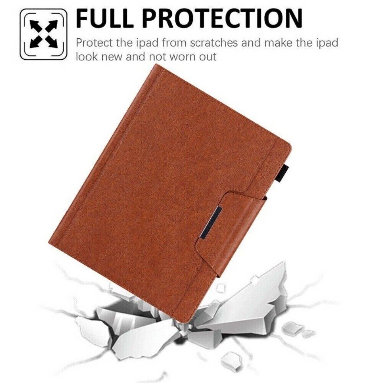 For iPad 5th/6th/7th/8th/9th Gen Pro 11″ M4 Air 11 M2 Mini 6 Leather Case Cover