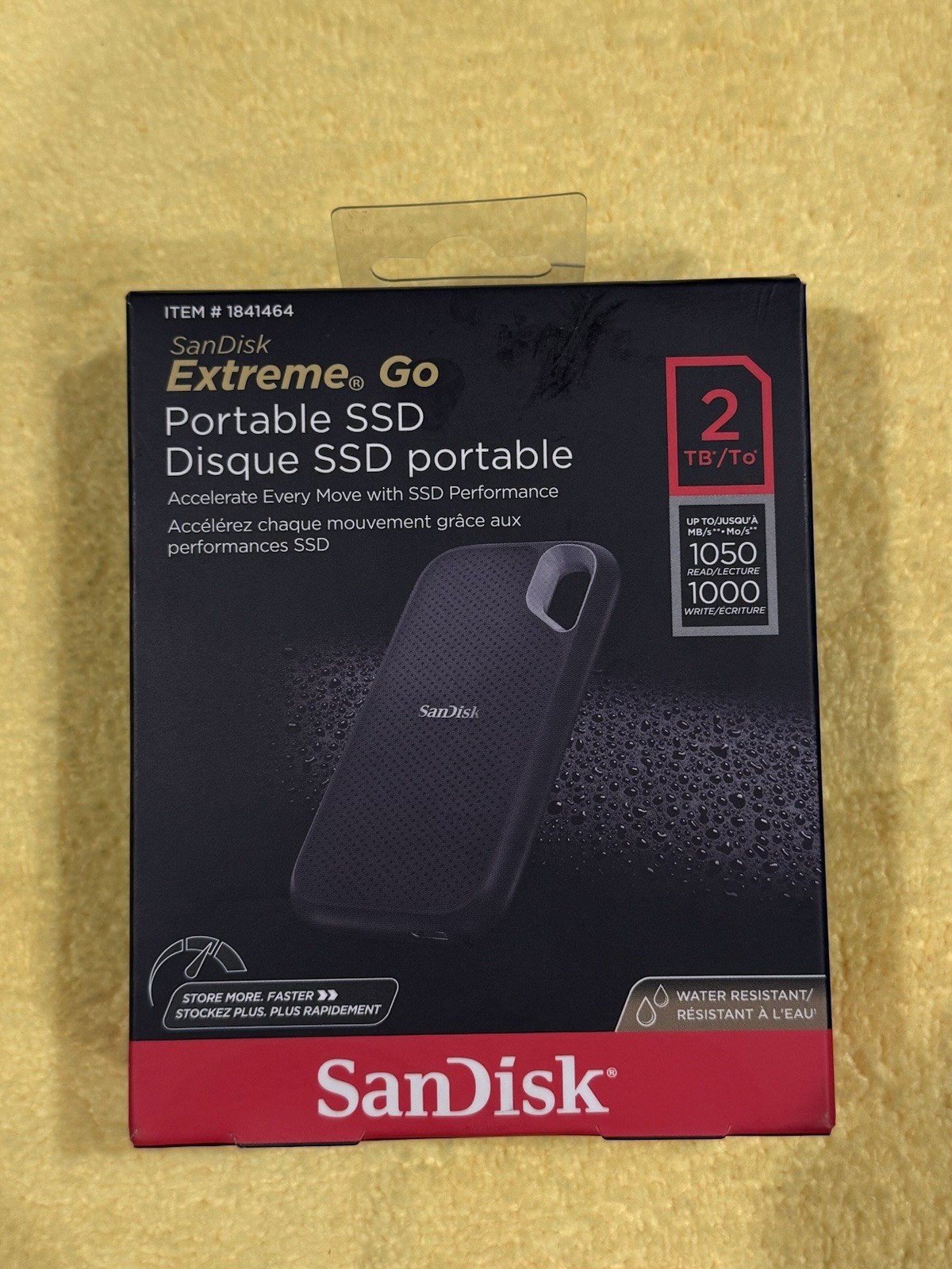 SanDisk 2TB Extreme Go Portable External SSD USB 3.2 Gen 2 USB-C New, Sealed.