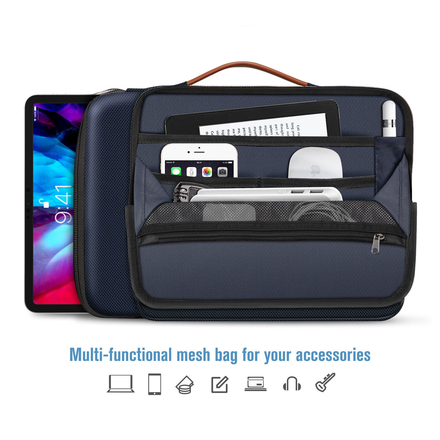 13 Inch Laptop Sleeve Case Briefcase Shoulder Bag for MacBook Air 13/ Pro 13 M1