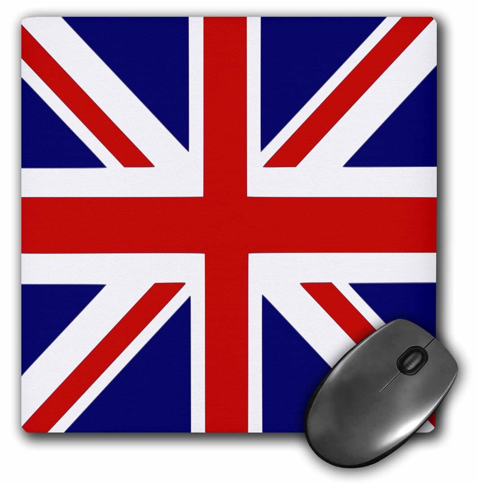3dRose British Flag – red white blue Union Jack Great Britain United Kingdom UK