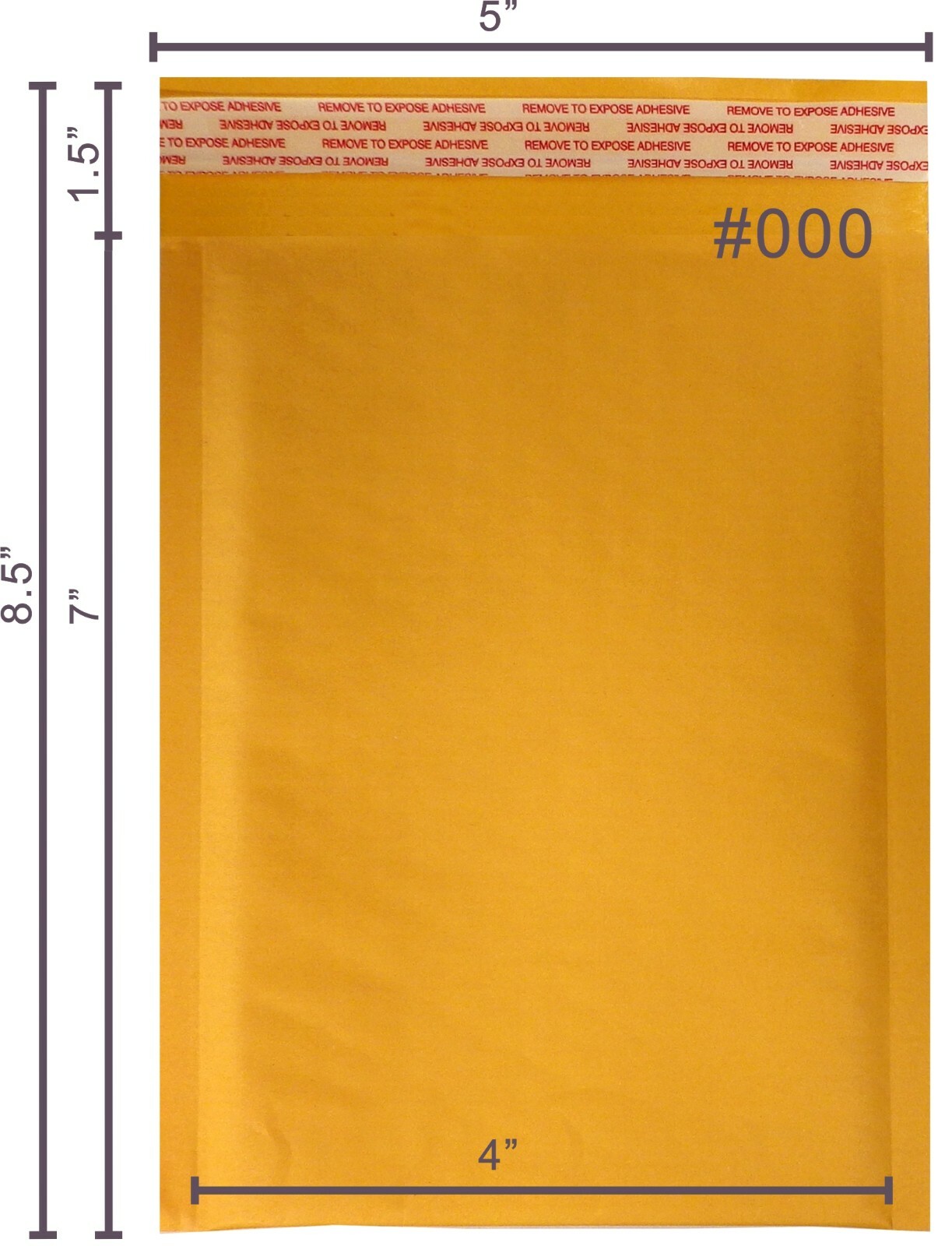 SuperPackage® 500 #000 4 X 7 Kraft Bubble Mailers Padded Envelopes