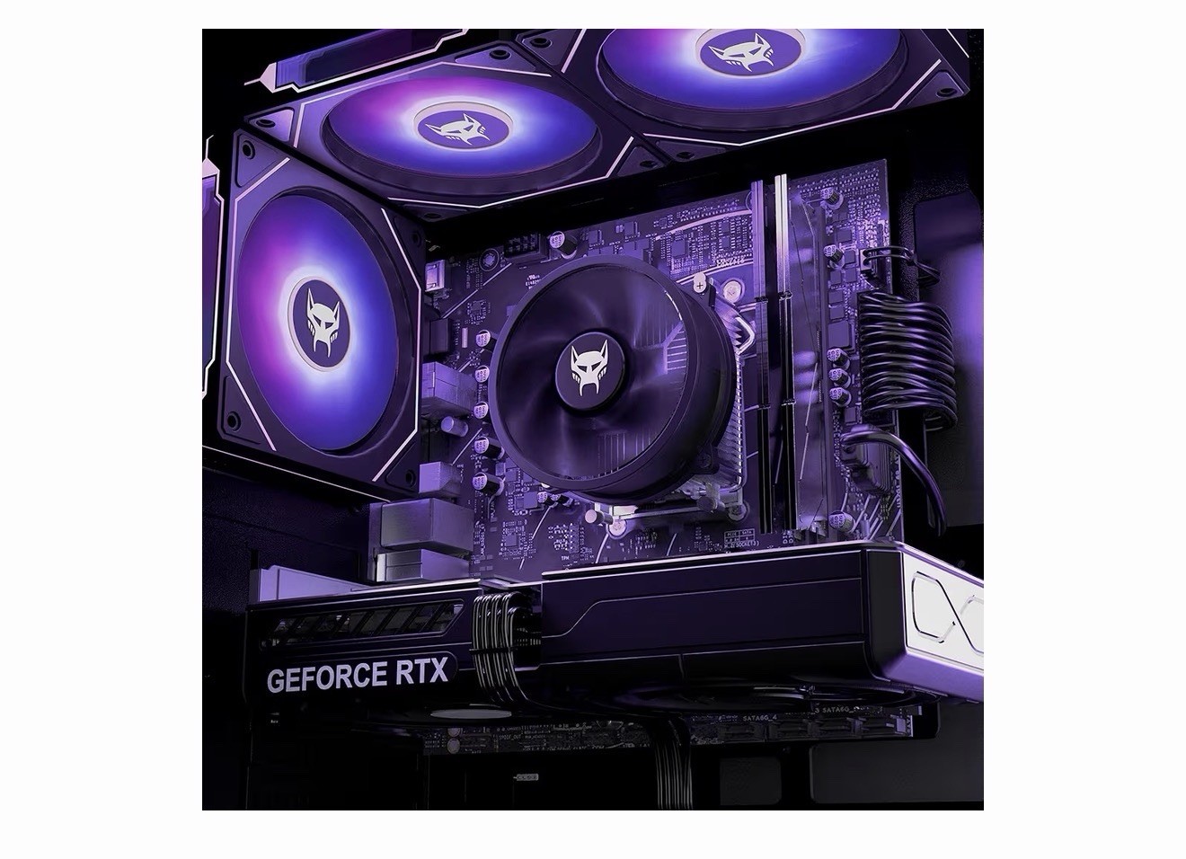 BEASTCOM Gaming Desktop Tower GeForce RTX RGB Lighting PRIME A320M-K