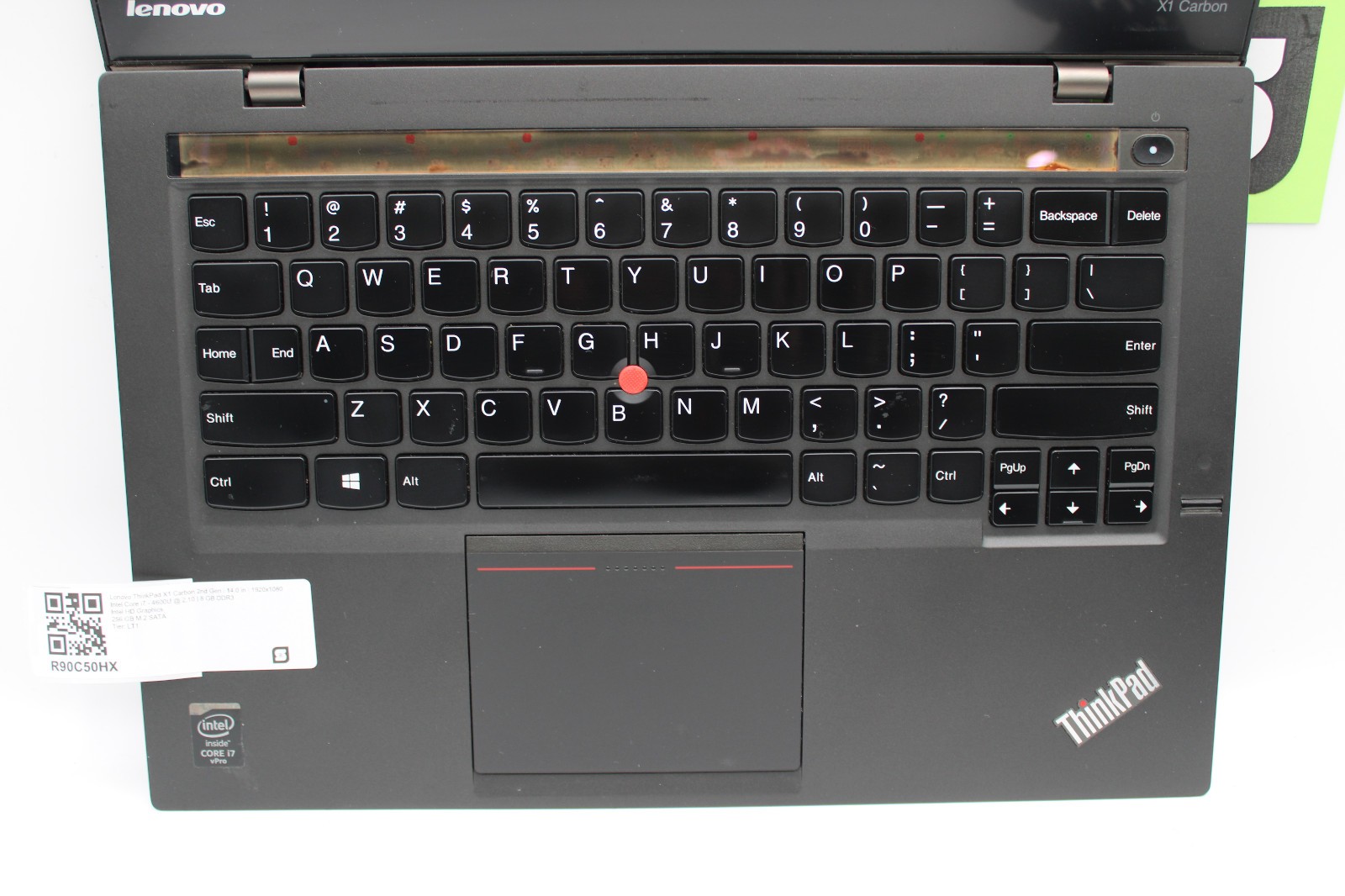 Lenovo ThinkPad X1 Carbon Gen 2 Touch i7-4600U @ 2.1 GHz 8GB RAM 256GB SSD No OS