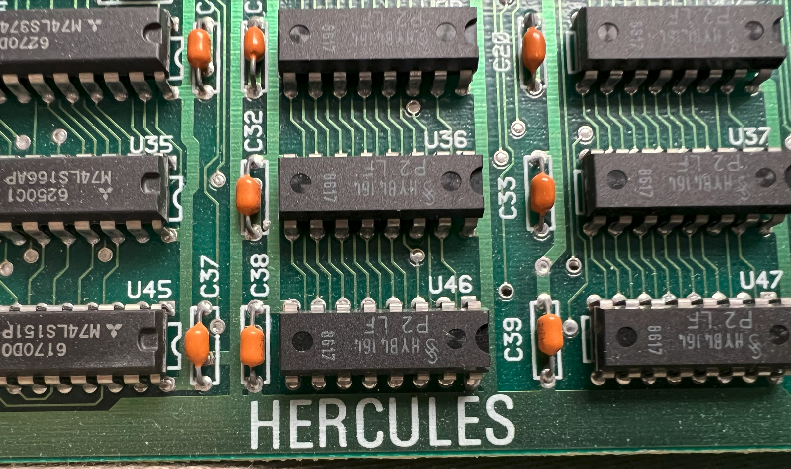 Vintage Original Hercules Model GB102 8-bit ISA Monochrome Graphics Card -Tested
