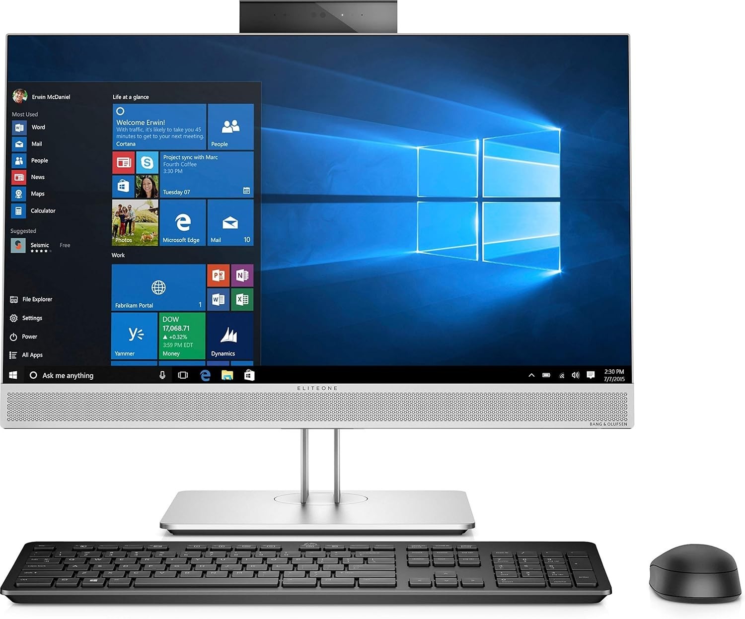 HP EliteOne AIO Desktop PC – Intel i7 8th Gen 16GB RAM 512GB SSD Windows 11 Pro