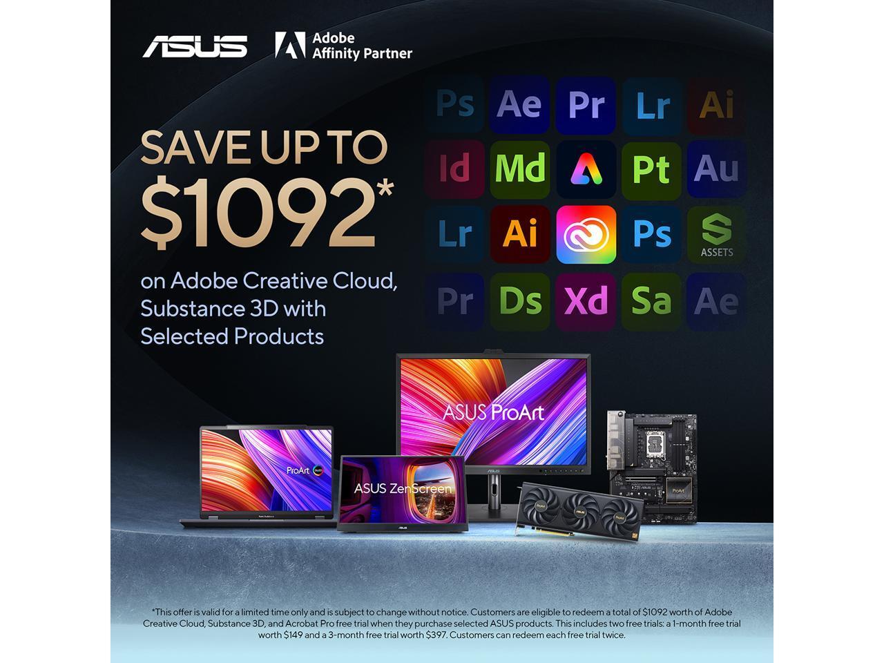 ASUS ProArt Display 27″ 1440P Monitor (PA278QV) – QHD (2560 x 1440), 100% sRGB/R