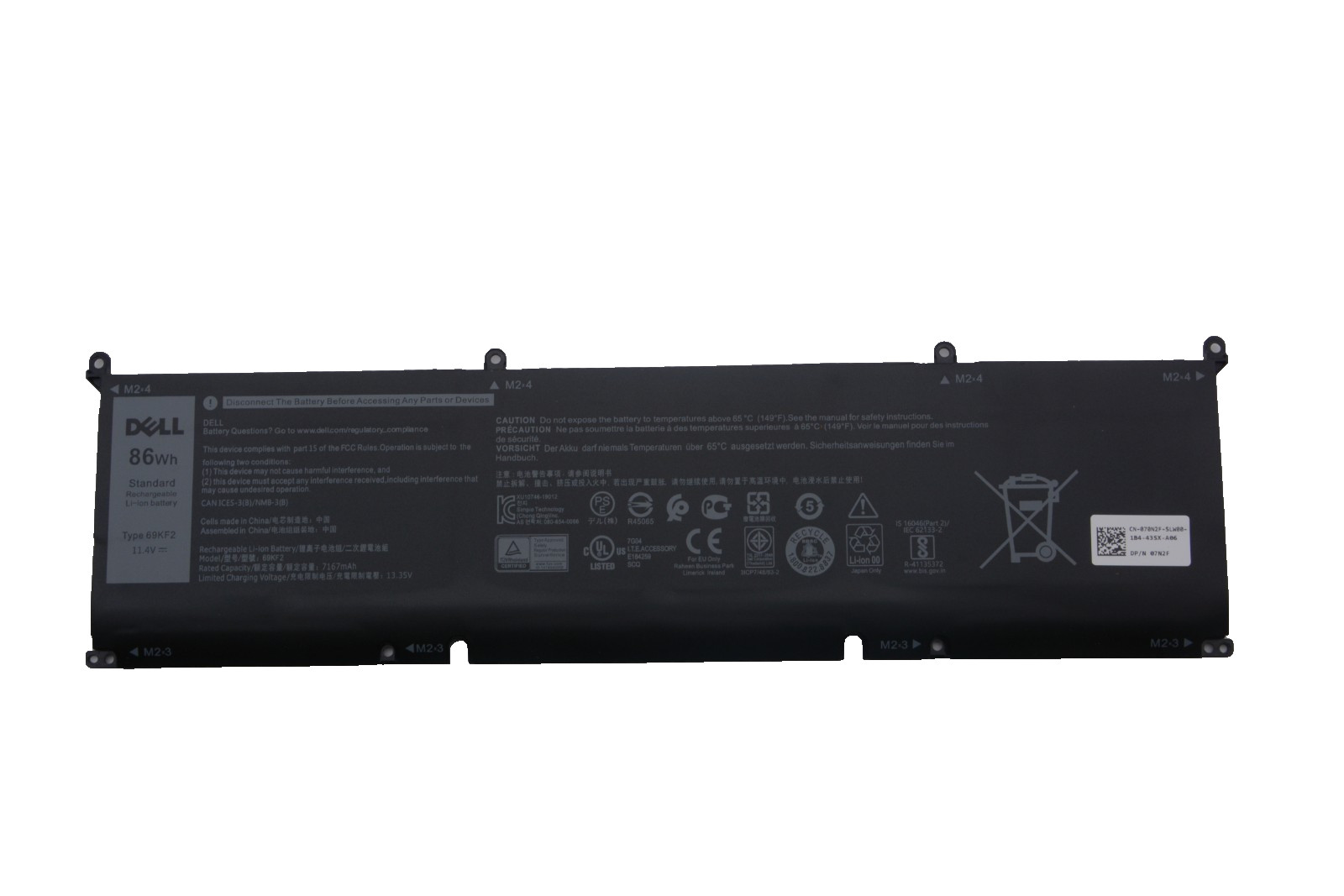 Genuine 69KF2 Battery 86Wh for Dell G7 15 7500 G15 5510 5515 5520 Inspiron 7620