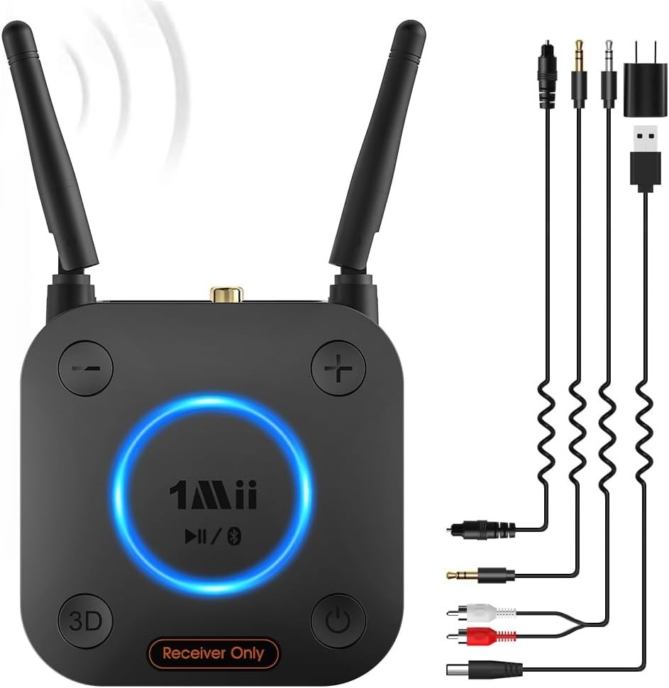 B06Pro Bluetooth Audio Receiver with Easy Setup & Voice Command for Home Stereo