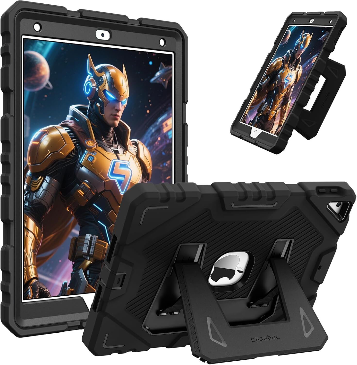 Shockproof Kids Case for iPad 9th 8th 7th Gen 10.2″ Fully-Body Heavy Duty Cover